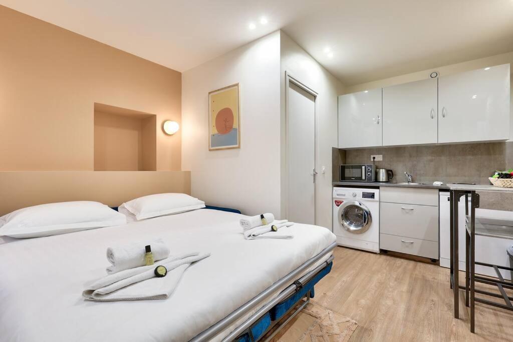 Apartament Studio Confortable Au Coeur De Paryż Zewnętrze zdjęcie